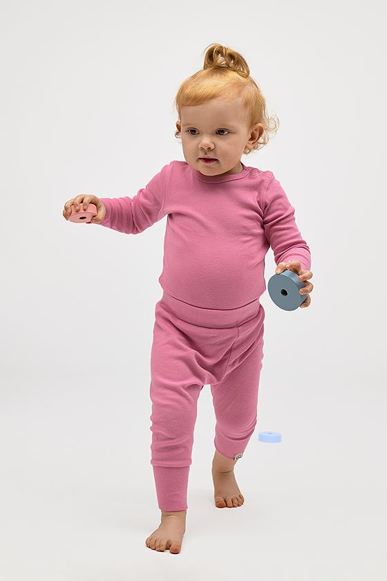 Gullkorn Villvette Baby Bukse Rosa