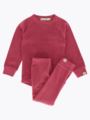 Gullkorn Jona Fleece-sett Varm Rosa