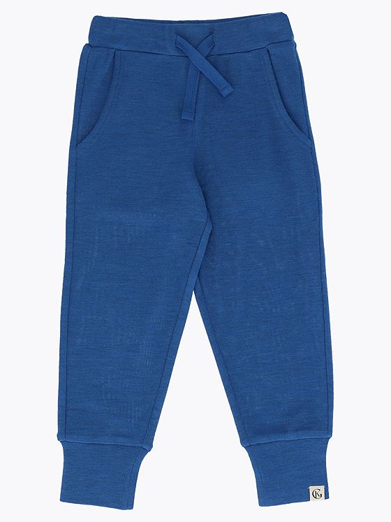 Gullkorn Villvette Ull Bukse M Himmelblå