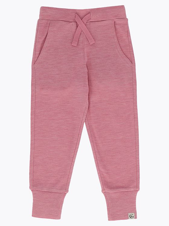 Gullkorn Villvette Ull Bukse Tåkerosa