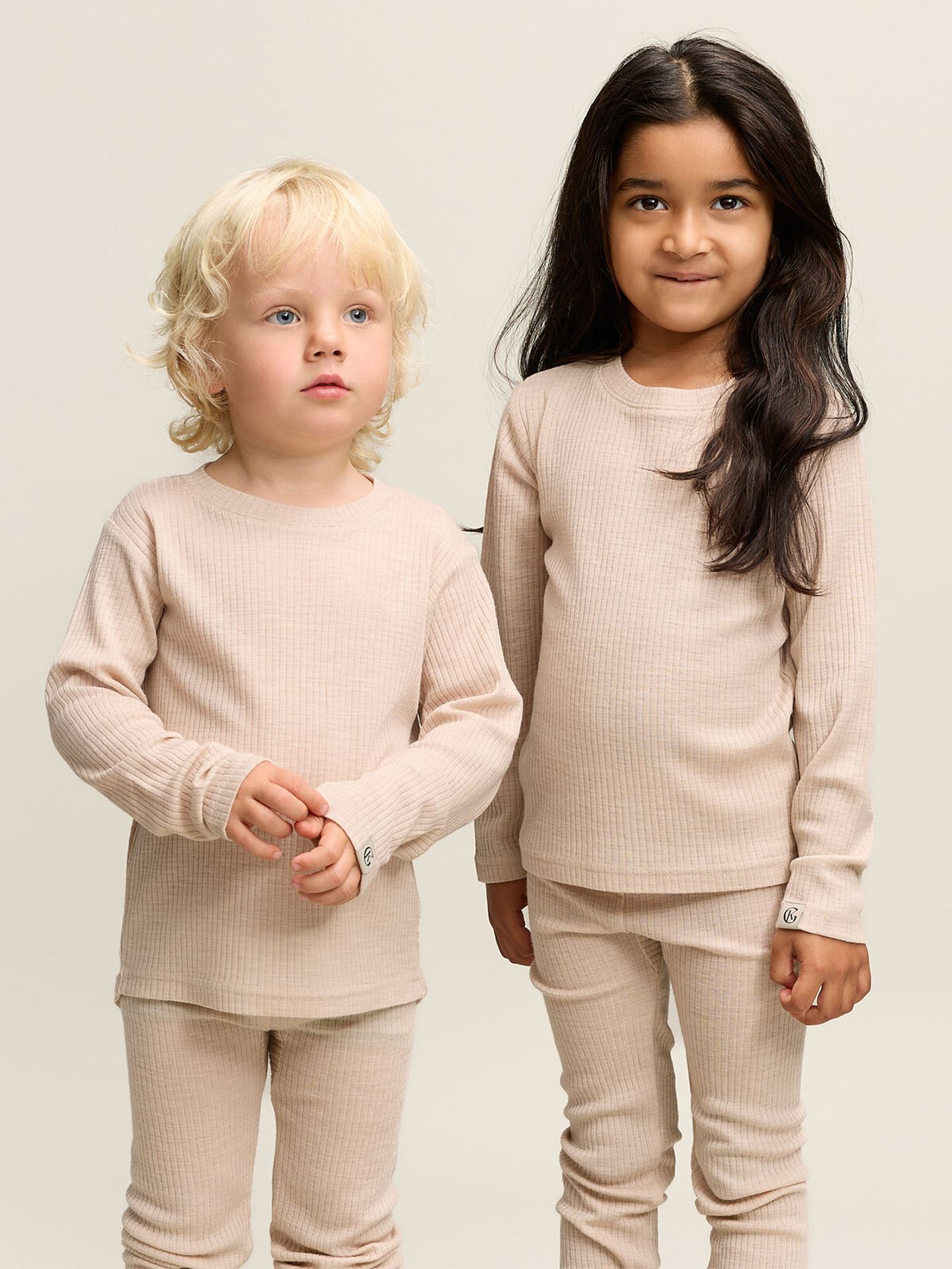 Gullkorn Chalk Ull-longs Beige