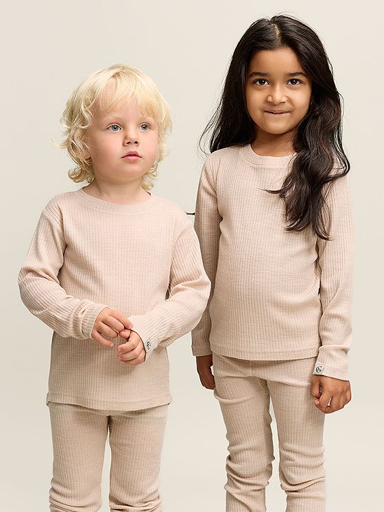 Gullkorn Chalk Ull-longs Beige