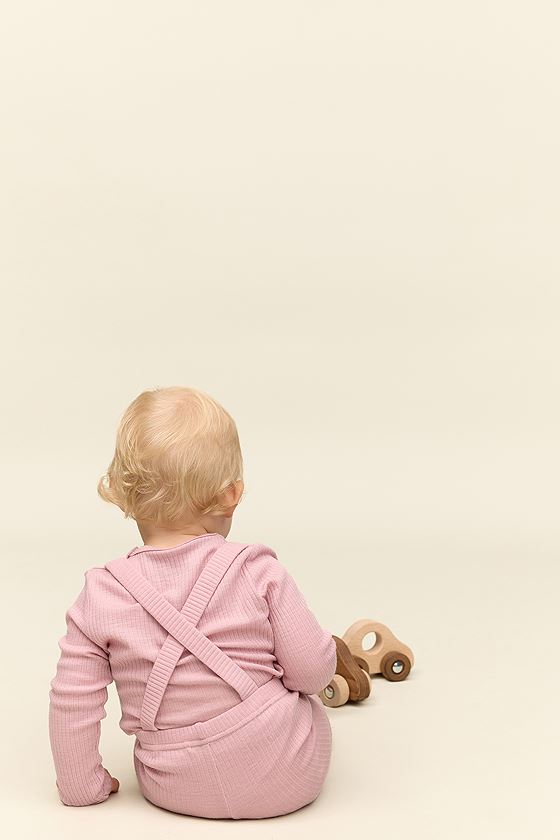 Gullkorn Chalk Baby Ull-longs LillaRosa