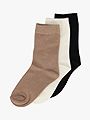 Gullkorn Bomulls-sokker 3pk Asfalt