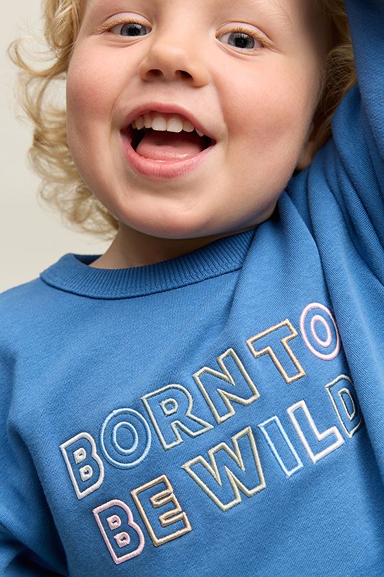 Gullkorn Born To Be Wild Genser Stålblå