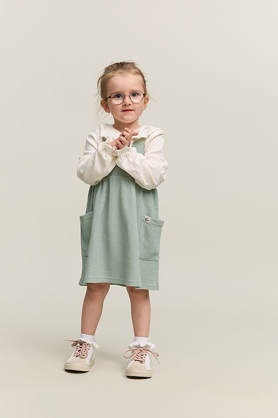 Gullkorn Basal Kjole Grågrønn