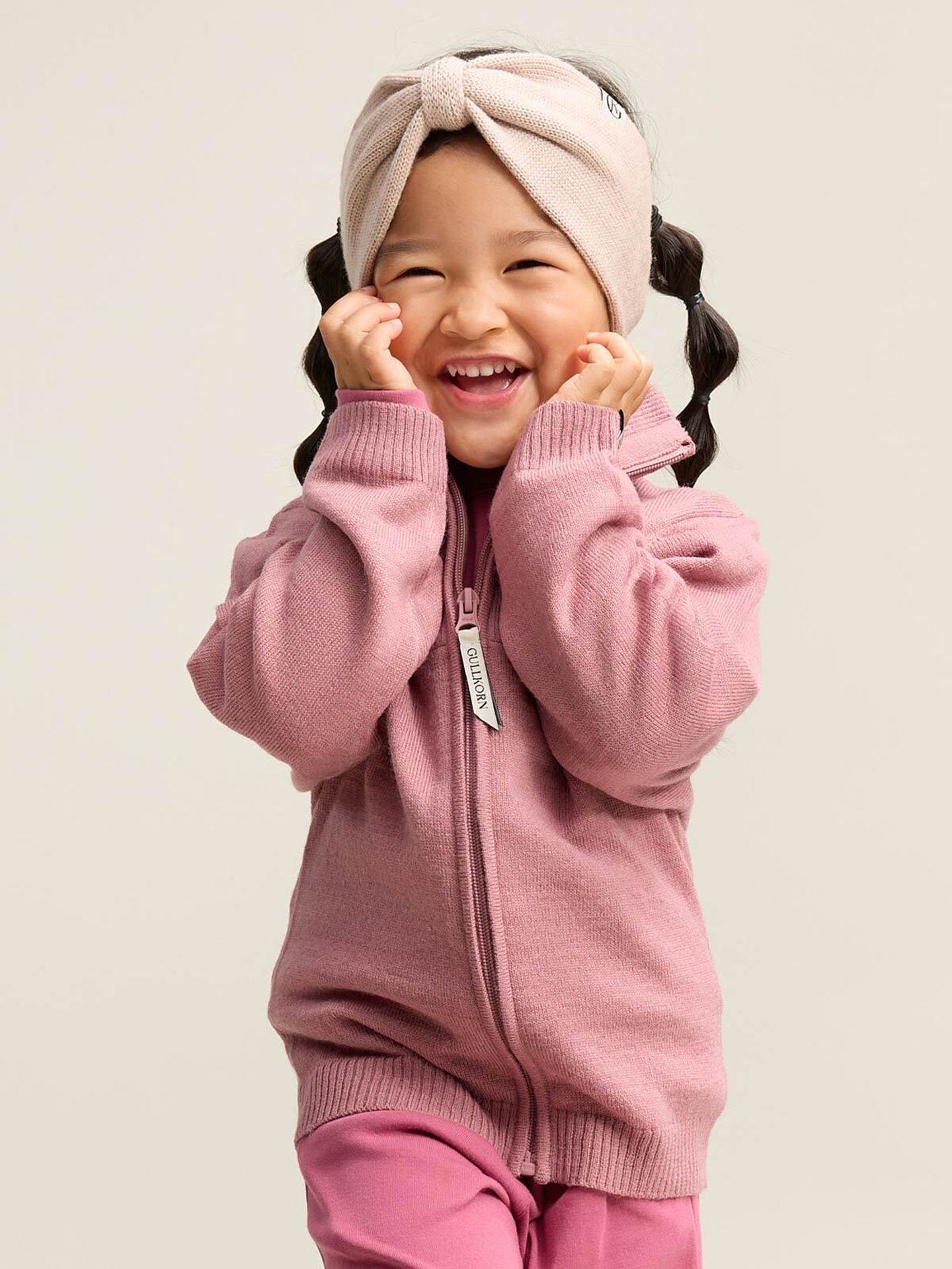 Gullkorn Pental Ull Jakke Tåkerosa