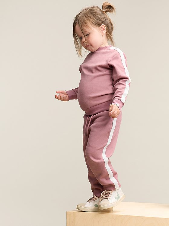 Gullkorn Syen Ull Bukse Støvrosa