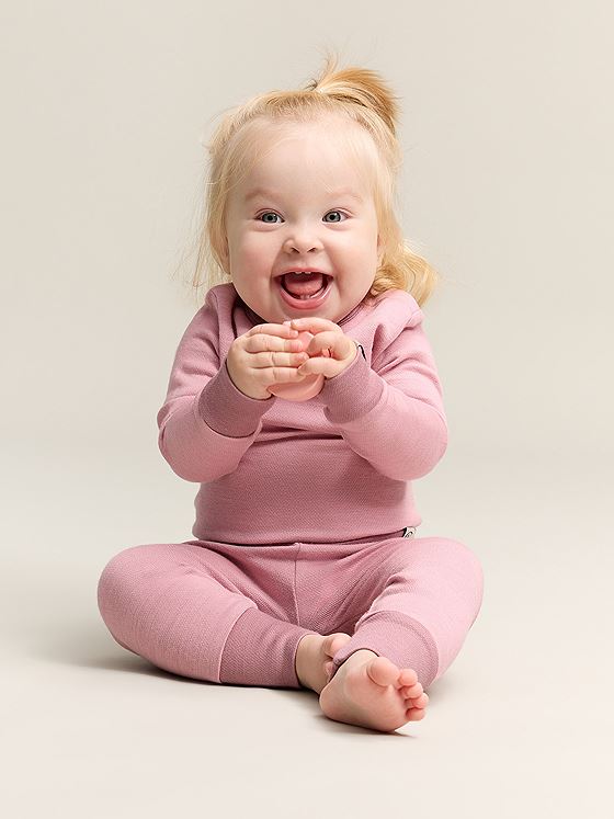 Gullkorn Grana Ull Babybukse Tåkerosa