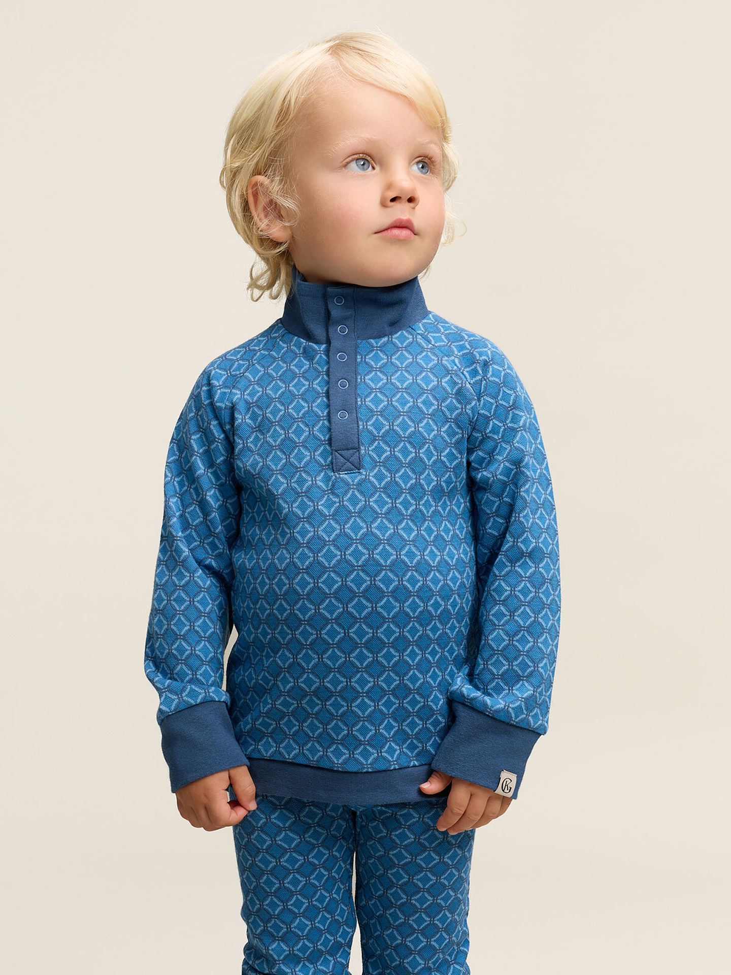 Gullkorn Axi Jacquard Genser M Himmelblå (P)