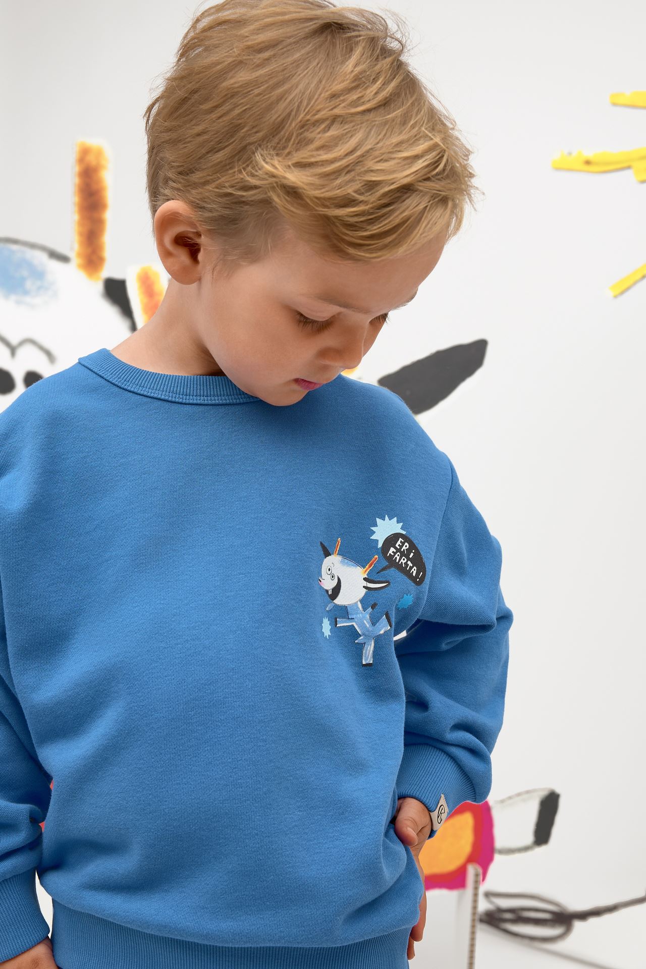 Gullkorn Bukkene College Genser Blå