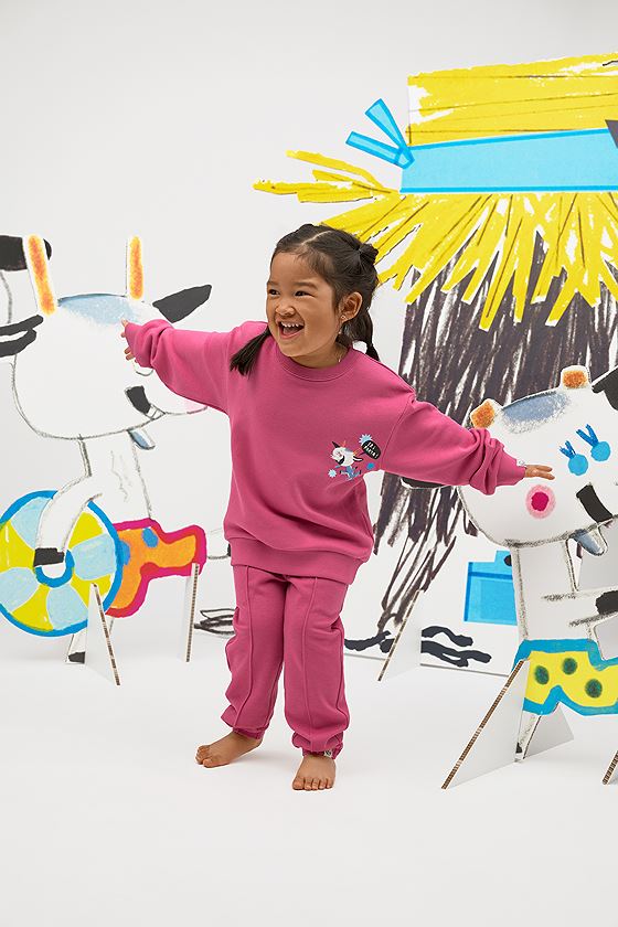 Gullkorn Bukkene College Genser Varm Rosa