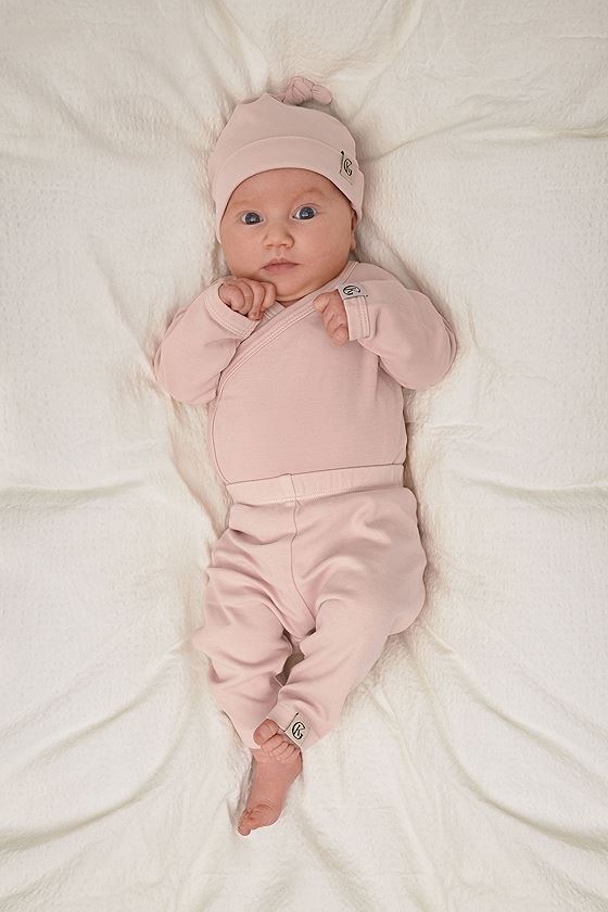 Gullkorn Vakke Baby Bukse Støvrosa