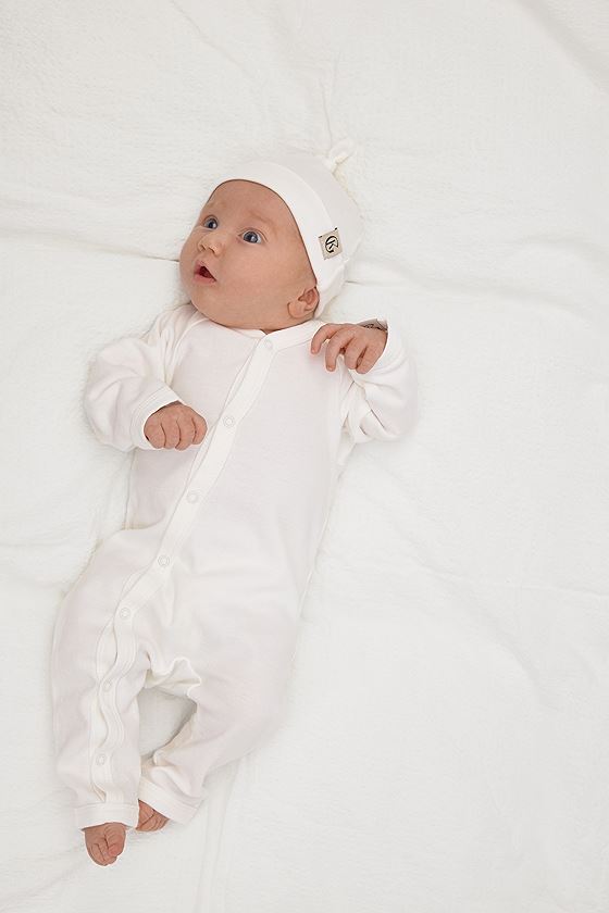 Gullkorn Vakke Babydress Krem